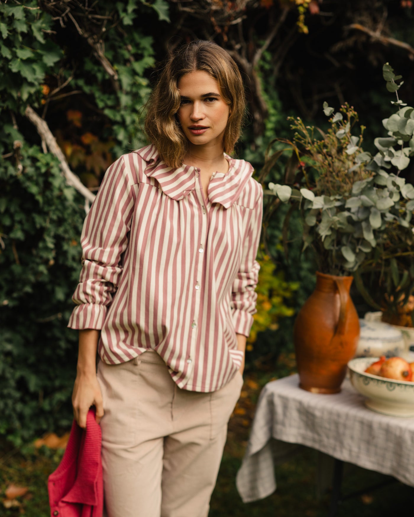 Blusa Gala Marinera Rosa